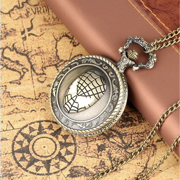 Spiderman Pocket Watch NEW Gift Marvel Spidey Superhero Comic - Picture 3 of 4
